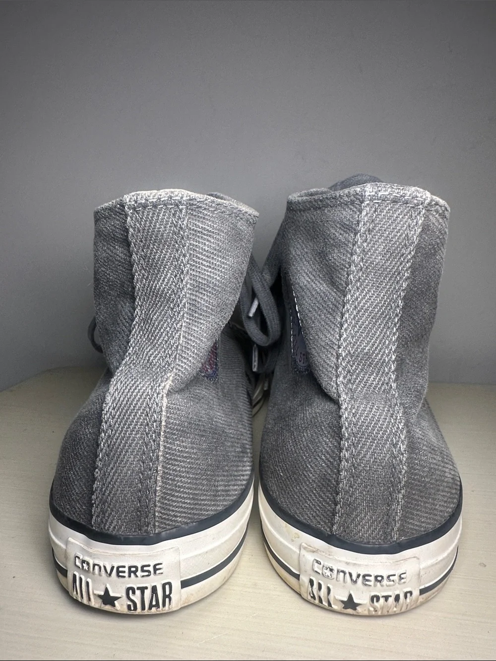 Converse corduroy Gray chuck Taylor High-Top Shoes - Picture 2 of 8